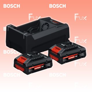 Bosch Professional Expert 2x EXBA18V-40 + GAL 12V/18V-80 Starter-Set