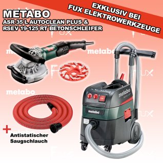 Metabo Set RSEV 19-125 Beton + ASR 35 L ACP Maschinen Set