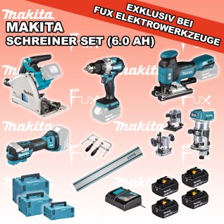 Makita 5-teiliges Schreiner Set 5 (6.0 Ah)