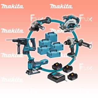 Makita Bürstenlose Mega-Combo SET 5 / 5-teilig