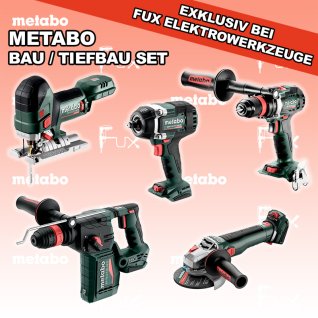 Metabo  Bau / Tiefbau Set 4 SOLO