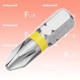 PH2 Philips-Bits mit Farbring gelb, 25 mm, 10 Stück